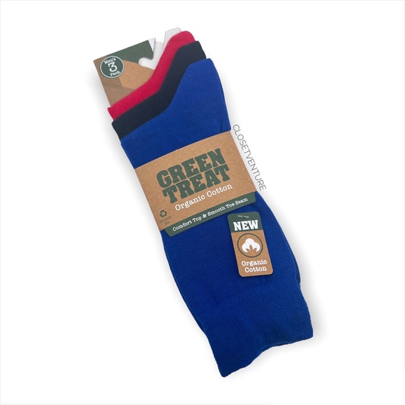 Green Treat Underwear & Socks Green Treat Organic Cotton Solid Blue